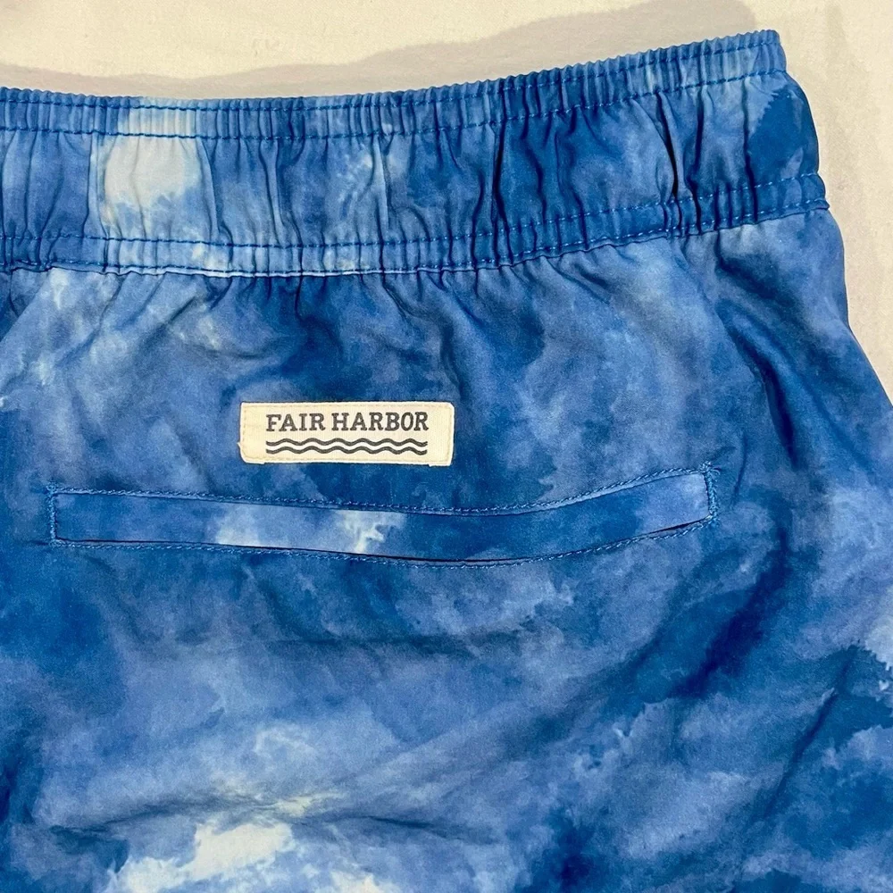 Fair Harbor Swim Trunks Adult 3XL XXXL The Anchor Clark Blue BreezeKnit Liner